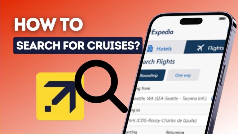 How to search for cruises in Expedia?